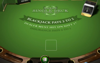 Single Deck Blackjack strategie
